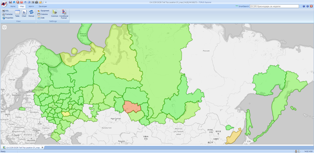 Torus operation in Tele2